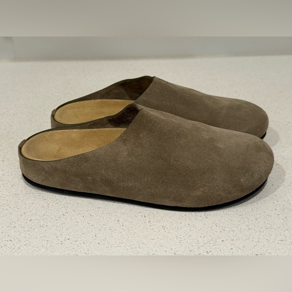 The Row Hudson Mules Clogs Beige Suede EU 37 US 7 - Picture 3 of 7